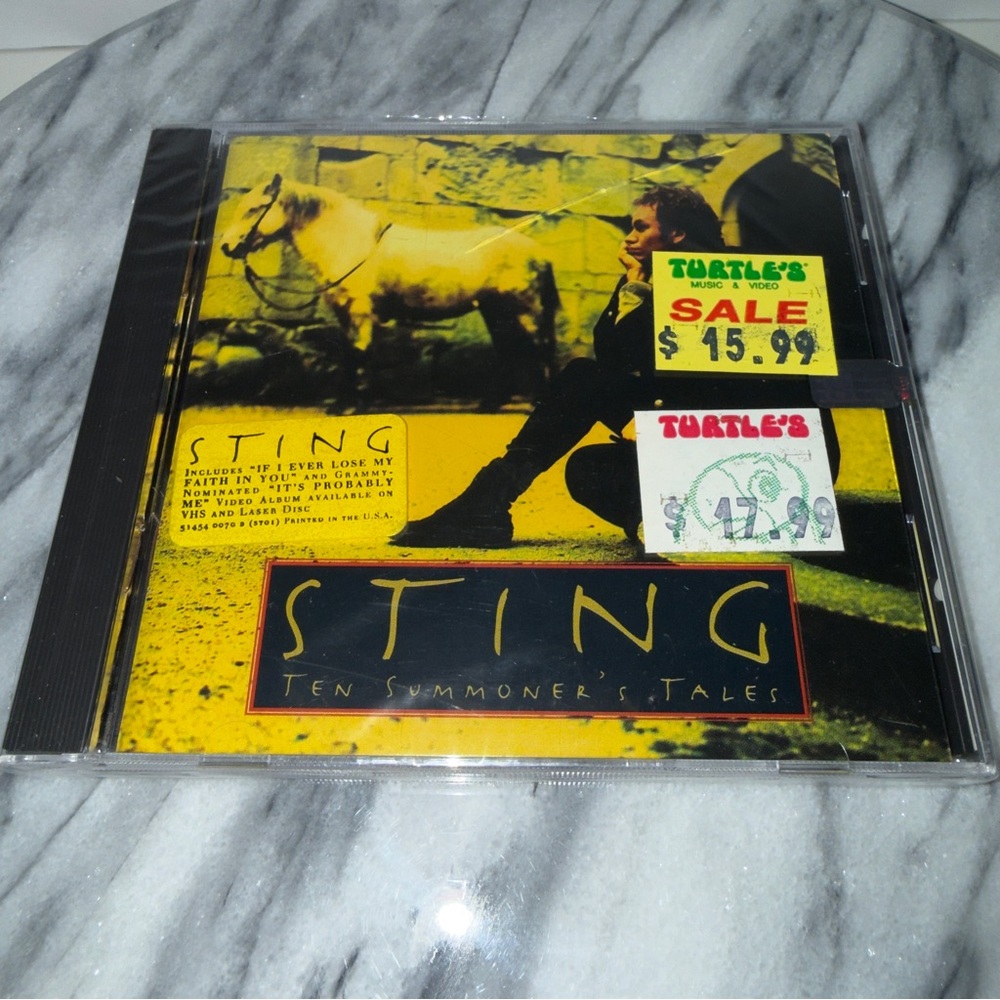 New Factory Sealed , Ten Summoner's Tales by Sting (CD, 1993 ) Vintage , Retro